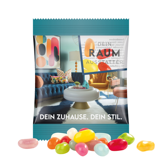 Minitüte, 10 g, Folie transparent, Jelly Beans