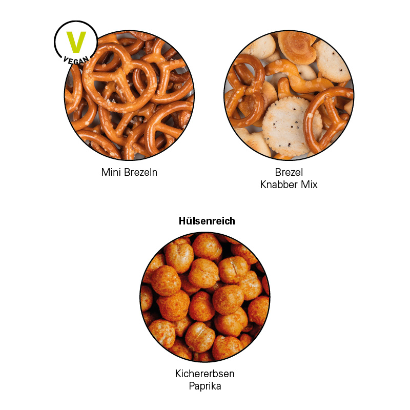 Snack Miditüte, Knabbermix, recyclingfähiges Papier