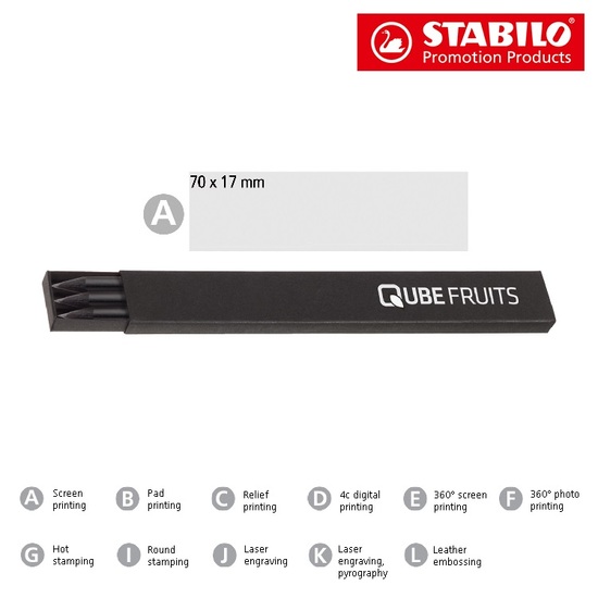 STABILO Grafitstift 3er-Set MK