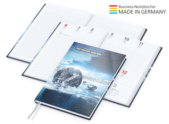Buchkalender Note-Hybrid Bestseller A5, gloss-individuell
