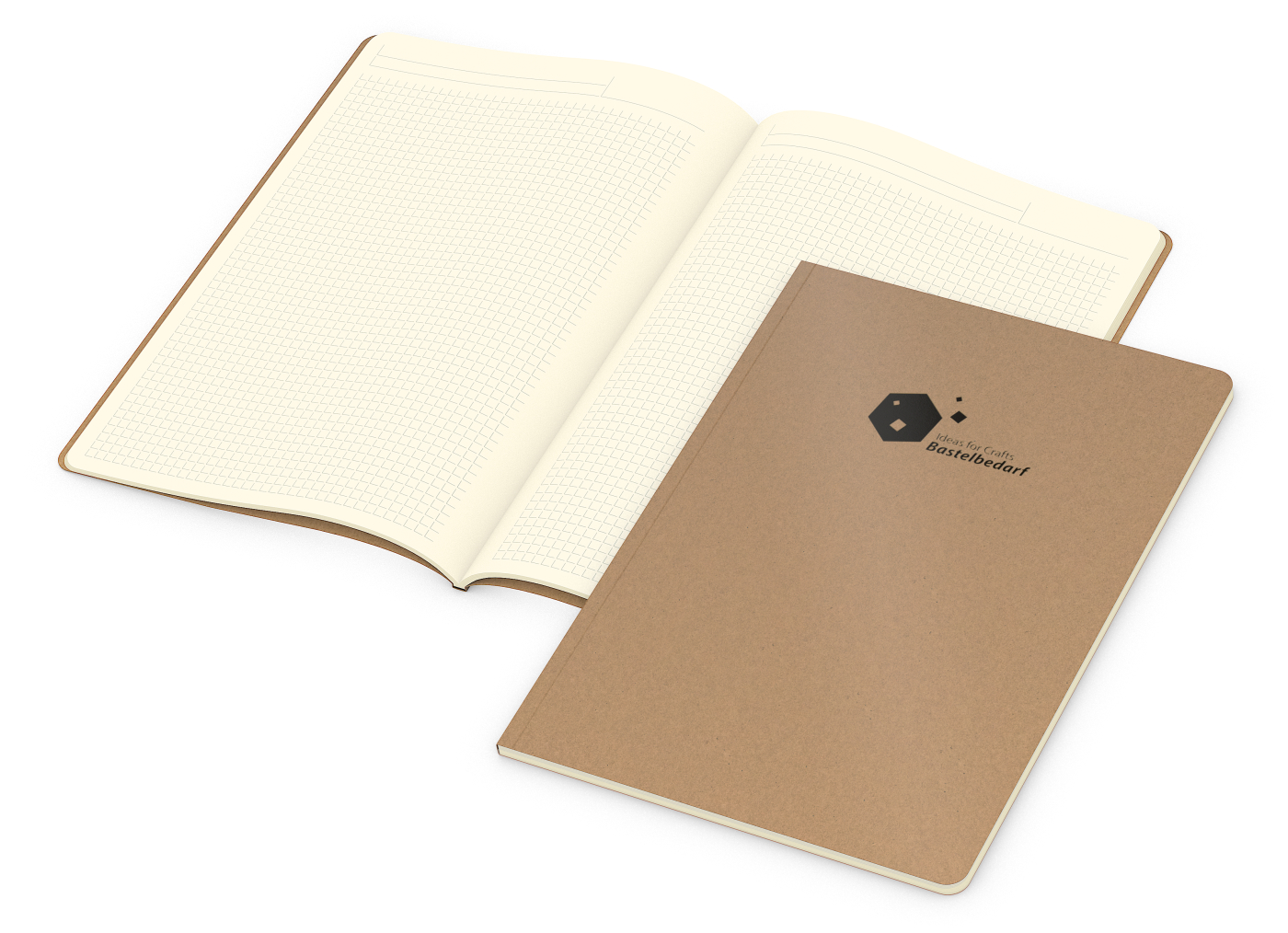 Notizbuch Copy-Book Creme Bestseller, A4, braun