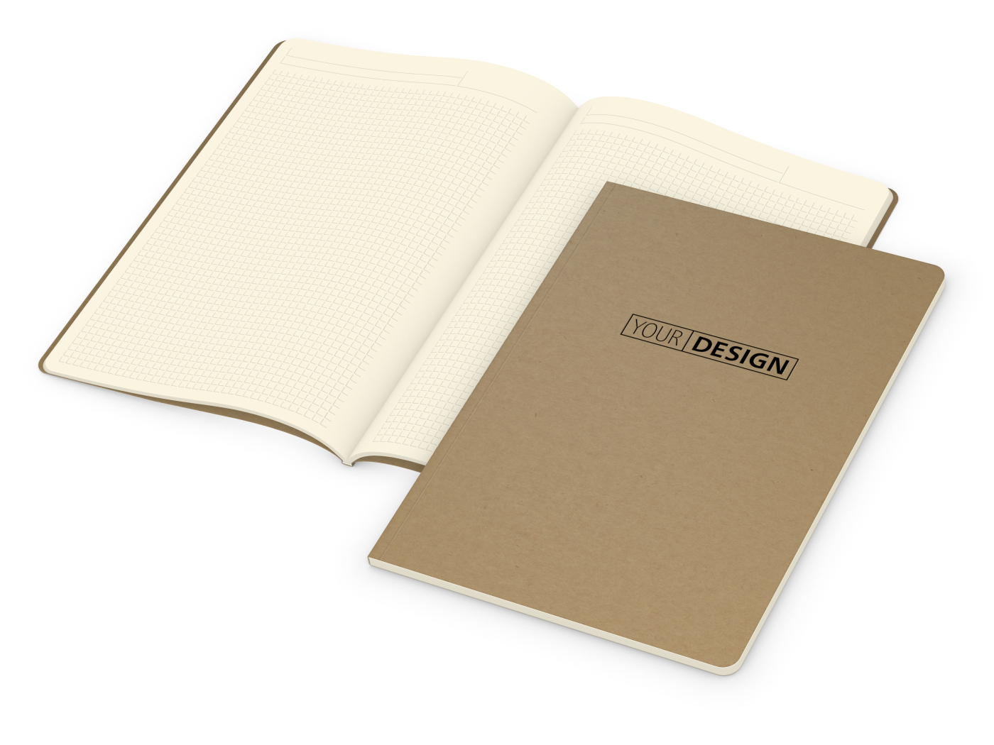 Notizbuch Copy-Book Creme Bestseller, A4, braun