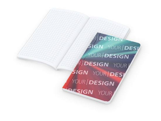 Notizbuch Copy-Book White Bestseller, Pocket, gloss-individuell