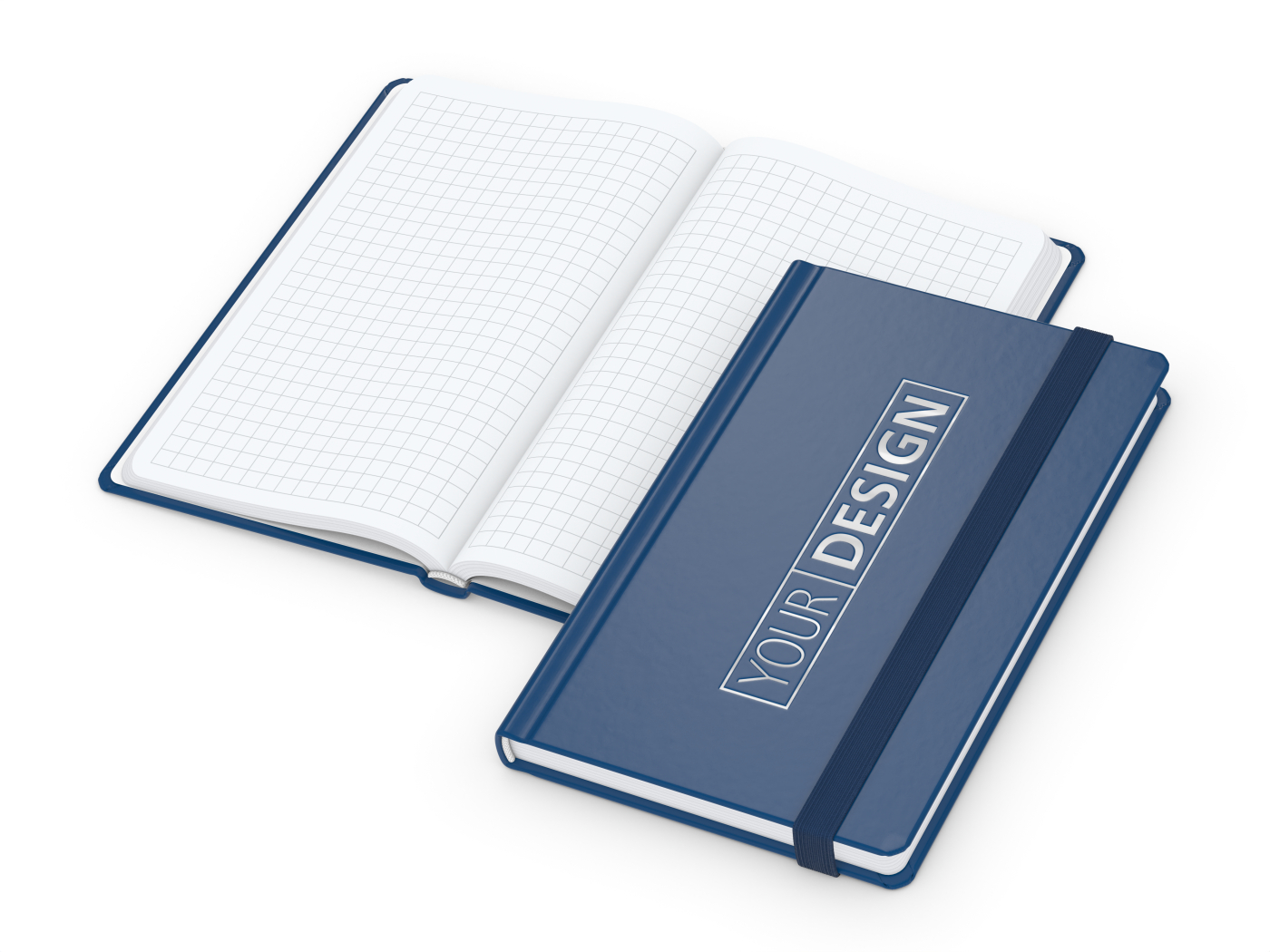 Notizbuch Easy-Book Comfort Bestseller, Pocket, dunkelblau inkl. Silberprägung