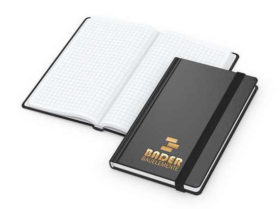 Notizbuch Easy-Book Comfort Bestseller, Pocket, schwarz inkl. Goldprägung