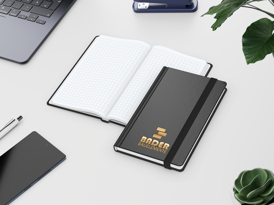 Notizbuch Easy-Book Comfort Bestseller, Pocket, schwarz inkl. Goldprägung
