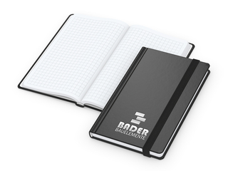 Notizbuch Easy-Book Comfort Bestseller, Pocket, schwarz inkl. Silberprägung