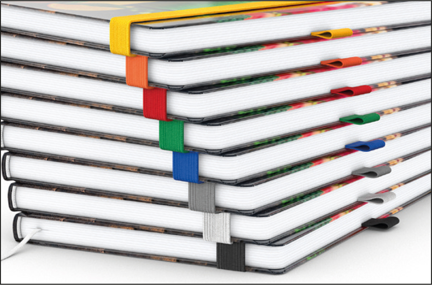 Notizbuch Match-Book Creme Bestseller, A4, Cover-Star, gloss-individuell, grün
