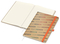 Notizbuch Match-Book Creme Bestseller, A4, Natura, braun-individuell, orange