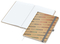 Notizbuch Match-Book White Bestseller, A4, Natura, braun-individuell, silbergrau