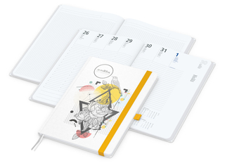 Wochenplaner Match-Hybrid White Bestseller, A4, Natura individuell, gelb
