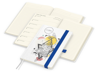 Wochenplaner Match-Hybrid Creme Bestseller, Natura individuell, mittelblau