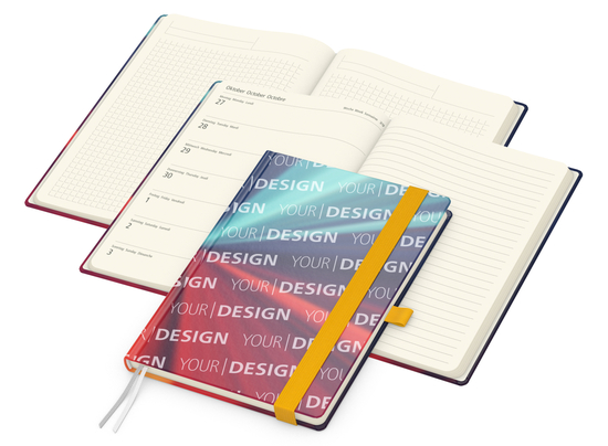 Wochenplaner Match-Hybrid Creme Bestseller, Cover-Star gloss, gelb
