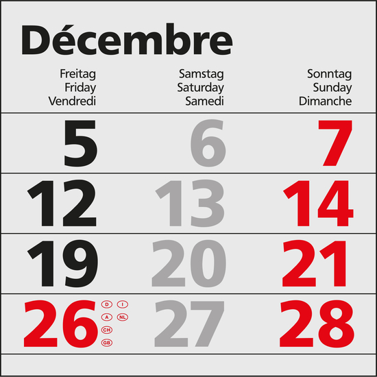 3-Monatskalender Primus 3 Post Bestseller (Einblatt)