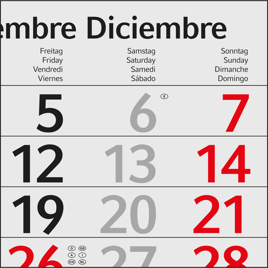 4-Monatskalender Profil 4 Bestseller (Mehrblock)