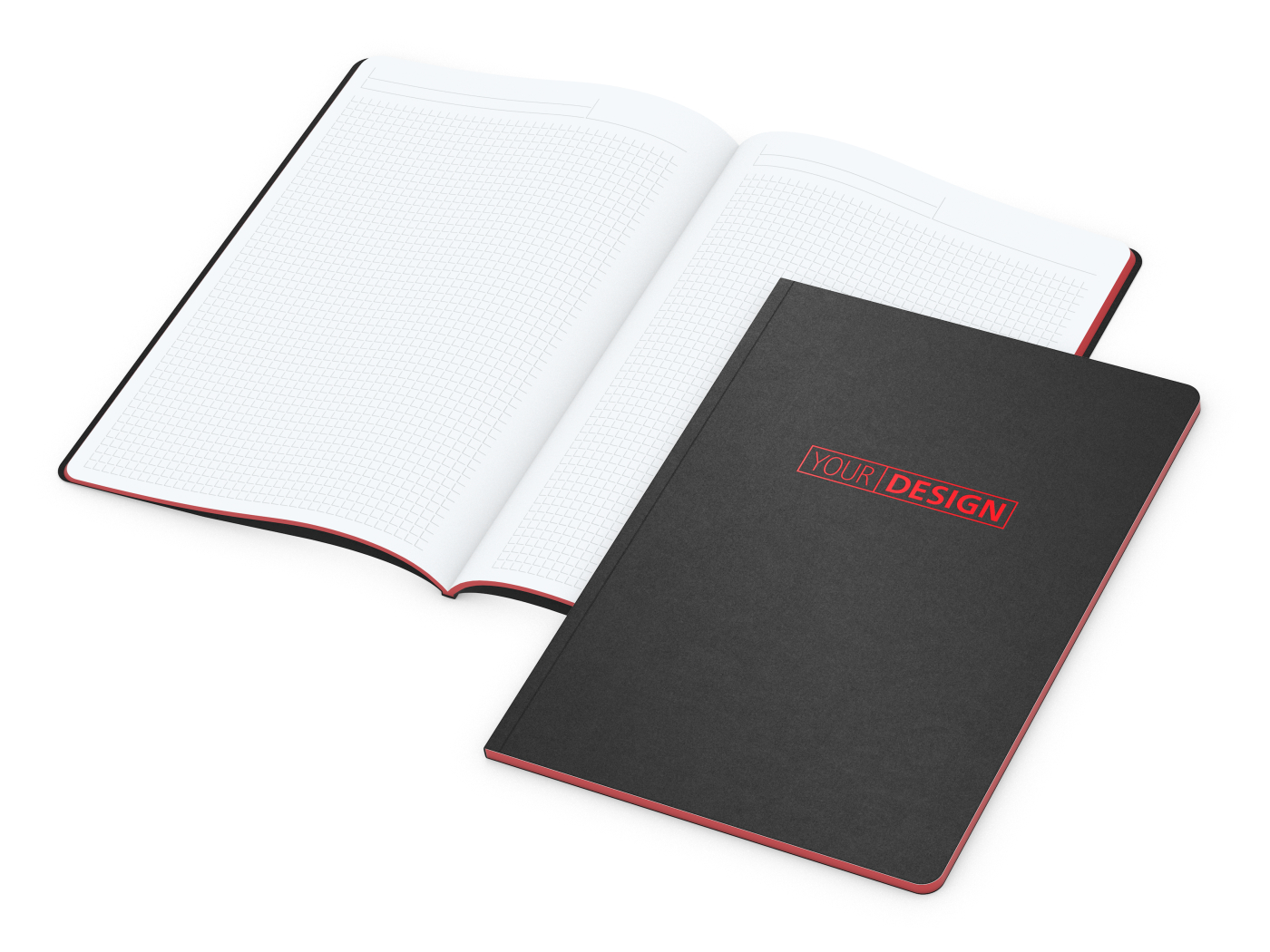 Notizbuch Tablet-Book Slim Bestseller, A4, rot