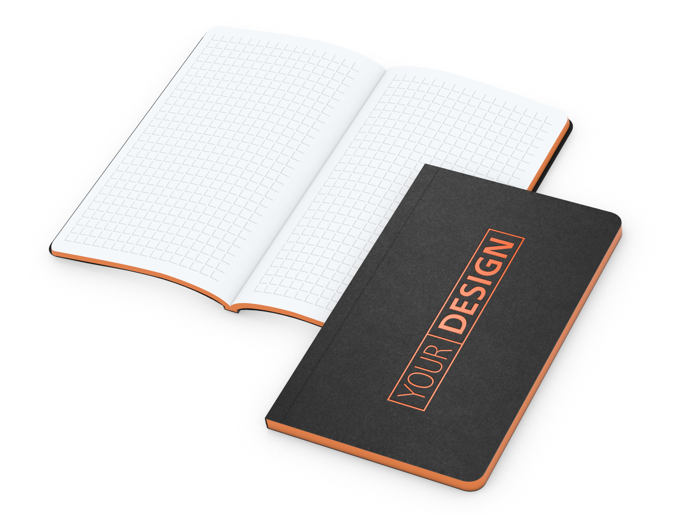 Notizbuch Tablet-Book Slim Bestseller, Pocket, orange