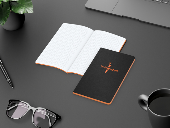 Notizbuch Tablet-Book Slim Bestseller, Pocket, orange
