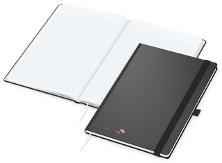 Notizbuch Vision-Book White Bestseller, A4, schwarz inkl. Kupferprägung