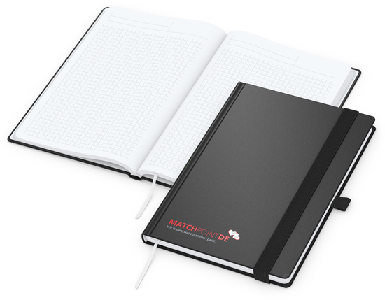 Notizbuch Vision-Book White Bestseller, A5, schwarz