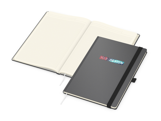 Notizbuch Vision-Book Creme Bestseller, A4, anthrazit