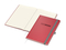 Notizbuch Vision-Book Creme Bestseller, A4, rot inkl. Prägung schwarz-glänzend