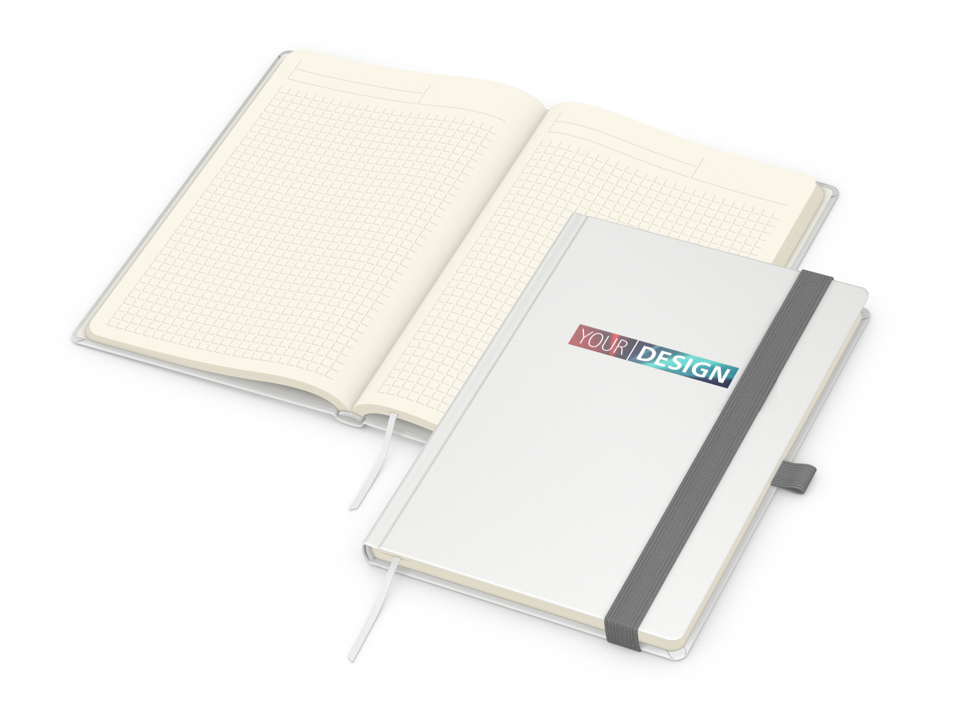 Notizbuch Vision-Book Creme Bestseller, A5, weiß