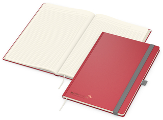 Notizbuch Vision-Book Creme Bestseller, A4, rot inkl. Kupferprägung