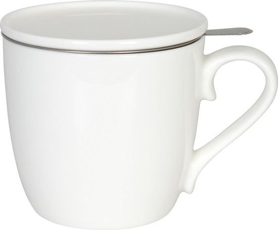 KÖNITZ Porzellan Becher / Tasse KCB57 mit Sieb und Deckel