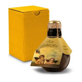 Origineller Sekt Raffael - Karton Gelb, 125 ml 2K1358g1
