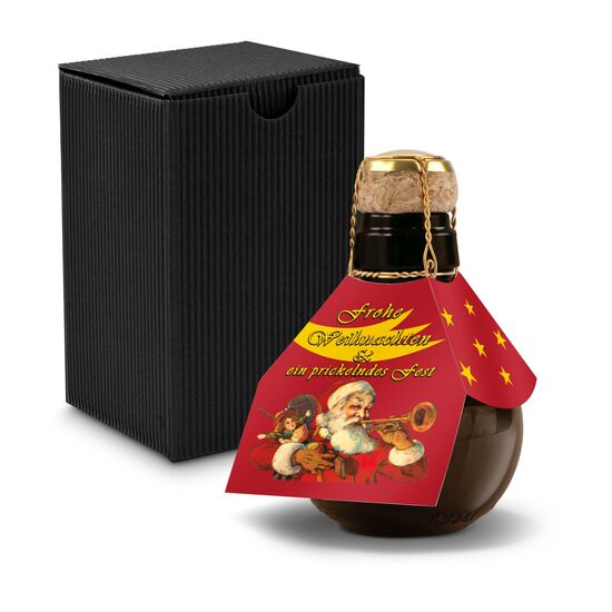 Geschenkartikel / Präsentartikel: Kleinste Sektflasche: Weihnachtsgruß 2K1378