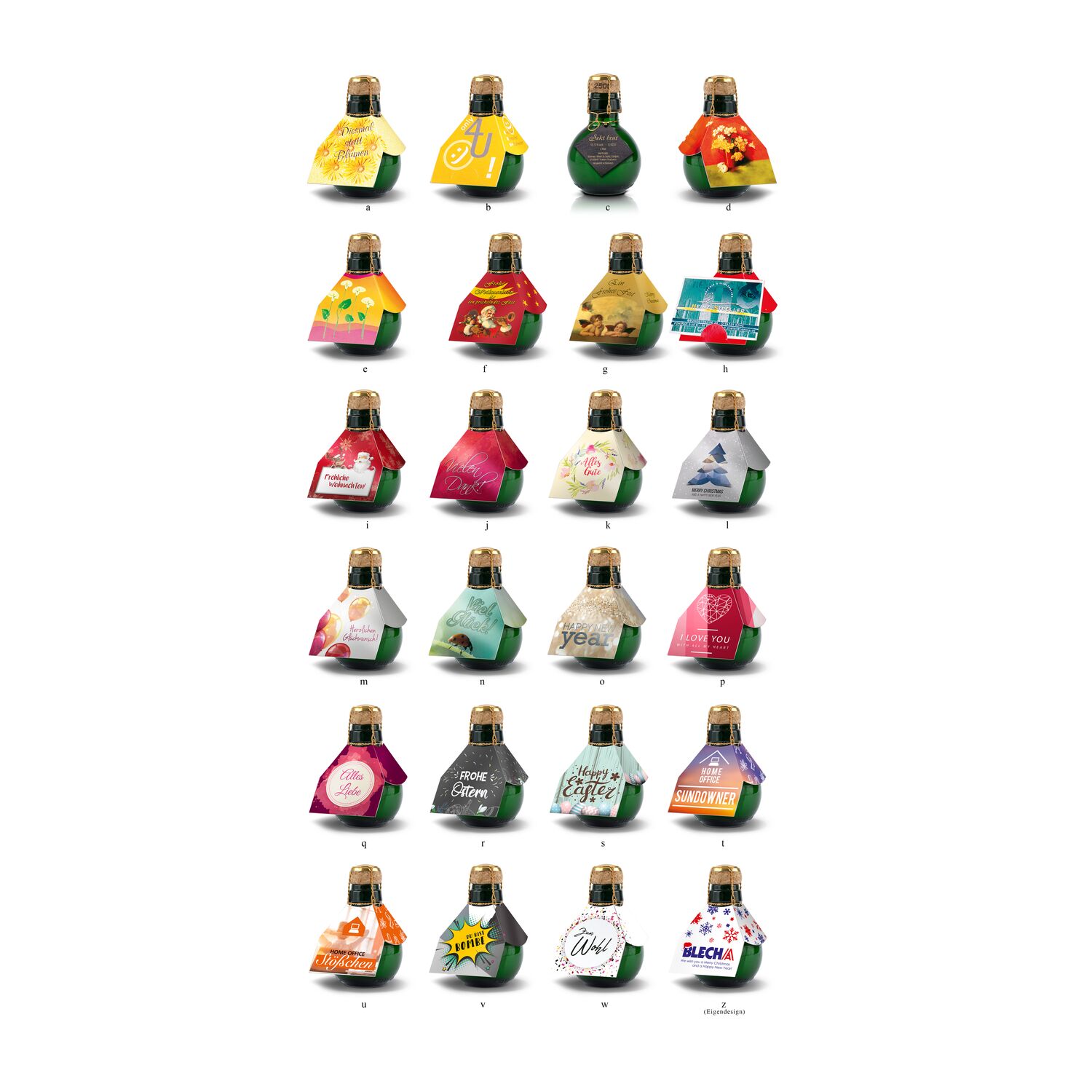Kleinste Sektflasche der Welt Calla, 125 ml 2K1540e