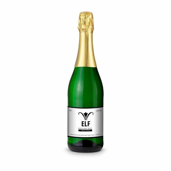Sekt - Riesling - Flasche grün - Kapselfarbe Gold, 0,75 l 2K1907a