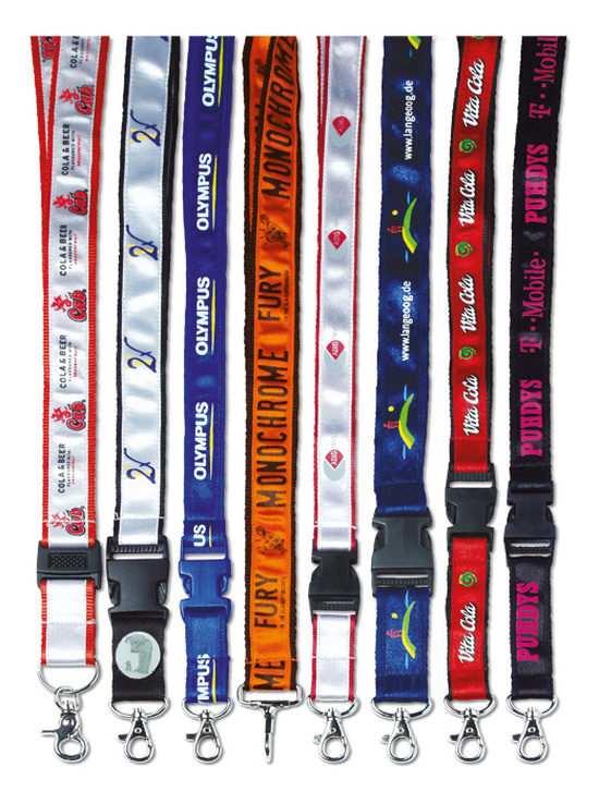 Lanyard mit Satinbandbesatz