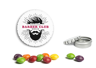 Mini Clic Clac Box 20 g Skittles weiß