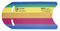 Schwimmbrett Bodybord Twin Rainbow