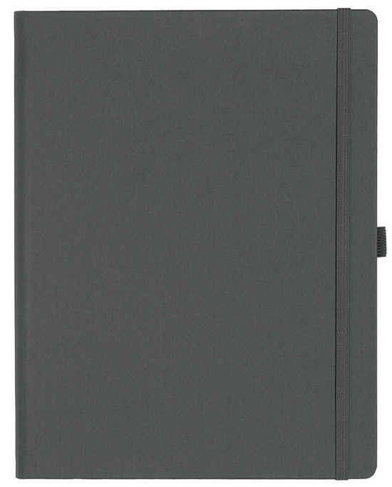 Notizbuch Style Large im Format 19x25cm, Inhalt blanco, Einband Fancy in der Farbe Graphite
