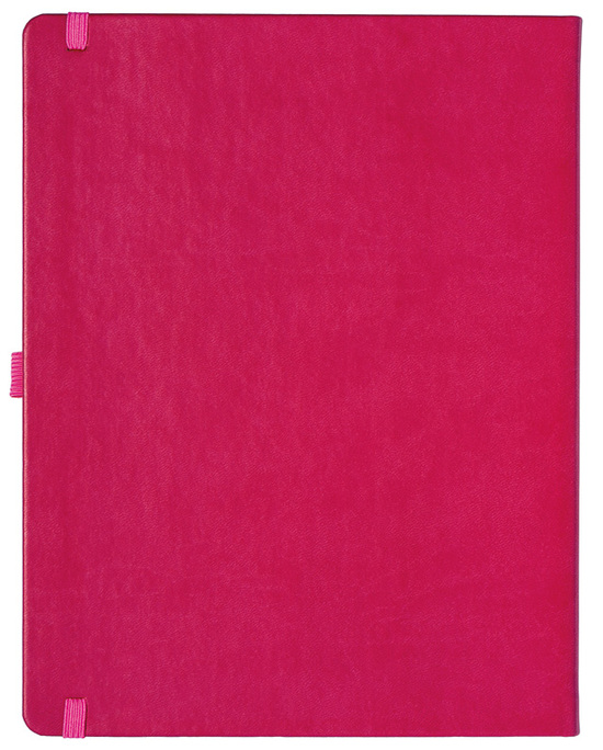 Notizbuch Style Large im Format 19x25cm, Inhalt kariert, Einband Slinky in der Farbe Pink