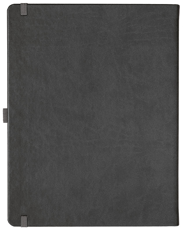 Notizbuch Style Large im Format 19x25cm, Inhalt liniert, Einband Slinky in der Farbe Dark Grey