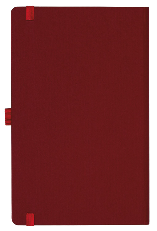 Notizbuch Style Medium im Format 13x21cm, Inhalt liniert, Einband Fancy in der Farbe Ruby Red