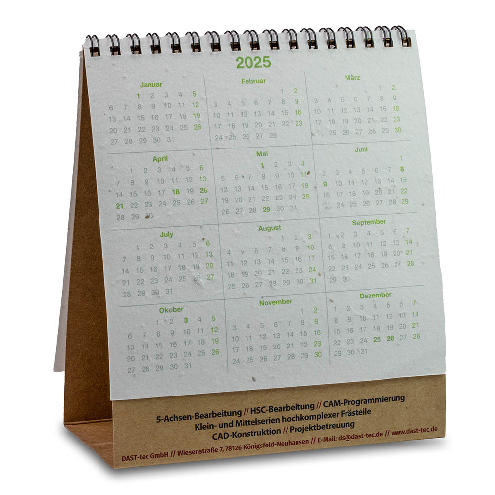 Samenpapier-Tischkalender - Tomate