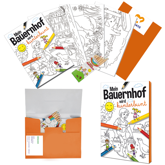 Malset A6 – Standard - Bauernhof - Tampondruck 2-c
