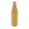 Vakuumisolierte Stainless Steel Flasche mit Holzoptik