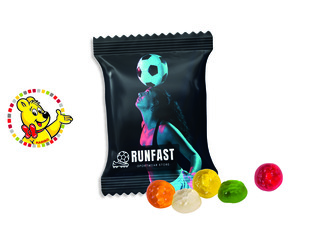 HARIBO Standardformen Werbetüte, Inhalt: HARIBO Fussbälle ca. 15 g