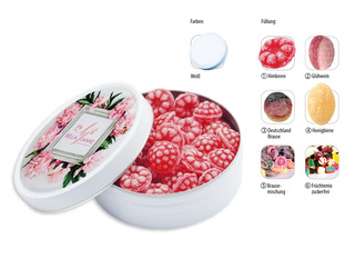 Runddose 99, Inhalt: Himbeer Bonbon ca. 120 g