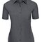 Ladies` Short Sleeve Classic Polycotton Poplin Shirt